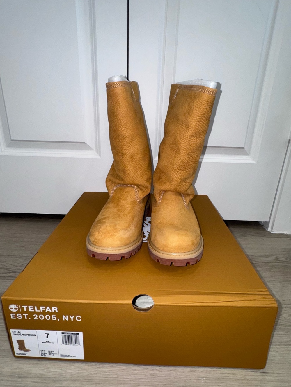 Telfar x Timberland Premium Wheat Mid Pull On Boots - Leather